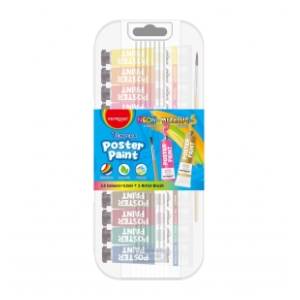 Tempere KEYROAD poster paint metalik i neon 12kom
