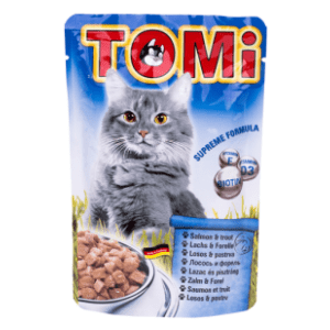 TOMI Adult sos za mačke losos i pastrmka 100g