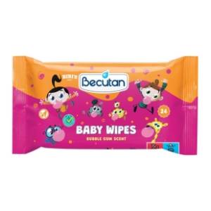 Vlažne maramice BECUTAN Bibi bubble gum 24kom