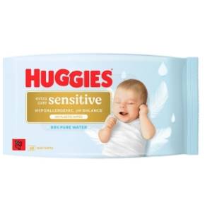 Vlažne maramice HUGGIES extra care sensitive 48kom