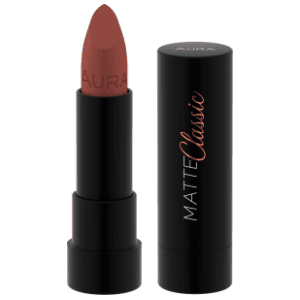 AURA Matte classic ruž za usne 156 deep caramel