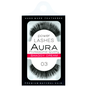 AURA Power lashes veštačke trepavice 03 shaggy dream