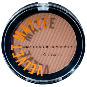 AURA Velvet matte kompaktni puder 313 honey