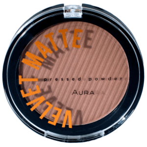 AURA Velvet matte kompaktni puder 314 chocolate