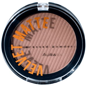 AURA Velvet matte kompaktni puder 317 warm beige