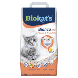 BIOKAT'S Bianco fresh vanila i mandarina posip za mačke 5kg