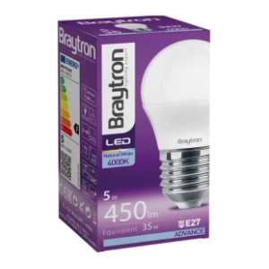 BRAYTRON LED sijalica E27 5W Advance G45 4000K