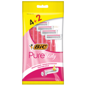 Brijač BIC Pure3 lady pink 4+2kom