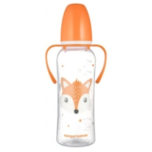 CANPOL BABIES Cute animals flašica sa drškom  250ml narandžasta