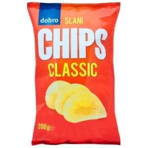 Čips DOBRO classic slani 200g