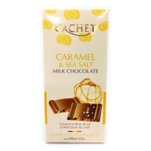 Čokolada CACHET caramel sea salt 100g