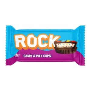 Čokoladica ROCK Milk & candy cups 36g