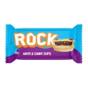 Čokoladica ROCK White & candy cups 36g
