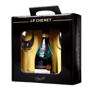 Crno vino JP CHENET Reserve merlot 0,75l + 2 čaše