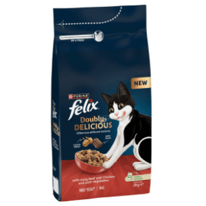FELIX Doubly delicious hrana za mačke govedina i piletina 3kg