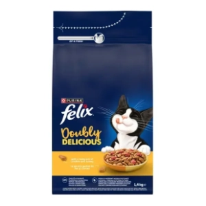 FELIX Doubly delicious hrana za mačke piletina 1,4kg