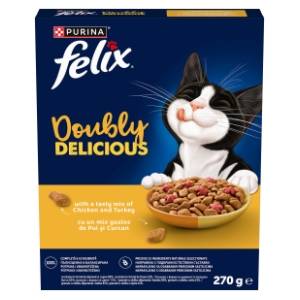 FELIX Doubly delicious hrana za mačke piletina 270g