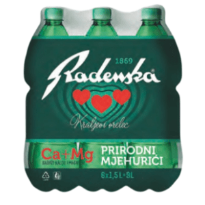 Gazirana voda RADENSKA 1,5l 5+1 gratis