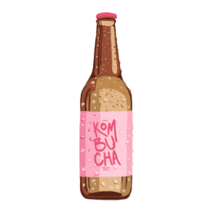 Gazirani sok LIVET kombucha malina 330ml