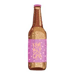 Gazirani sok LIVET kombucha marakuja 330ml