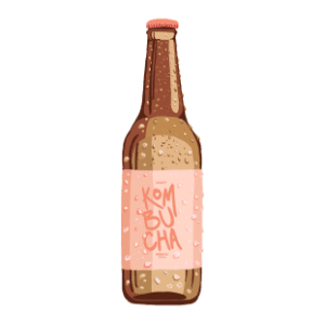 Gazirani sok LIVET kombucha breskva 330ml