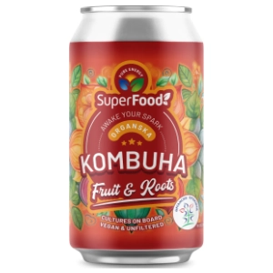 Gazirani sok SUPER FOOD Kombuha fruit & roots 330ml