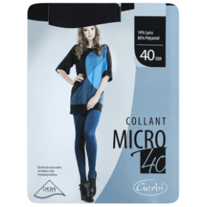 GERBI Collant micro hulahopke 40den crne M 3