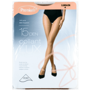 GERBI Lux hulahopke 15den svetlobraon L 4
