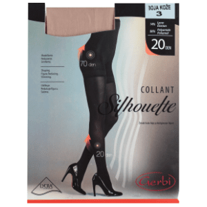 GERBI Silhouette hulahopke 20den boja kože M 3