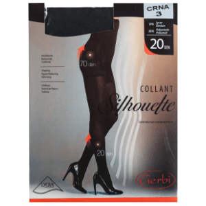 GERBI Silhouette hulahopke 20den crne M 3