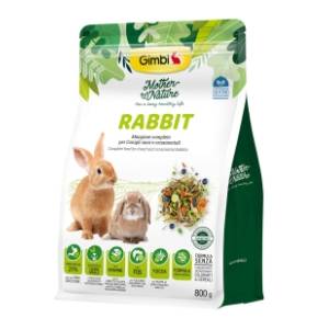 GIMBI Mother nature hrana za patuljaste kuniće 800g
