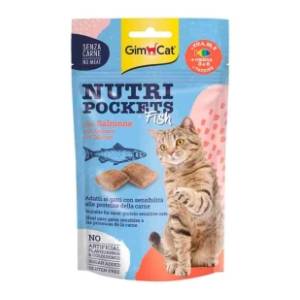 GIMCAT Nutri pockets poslastica za mačke losos 60g