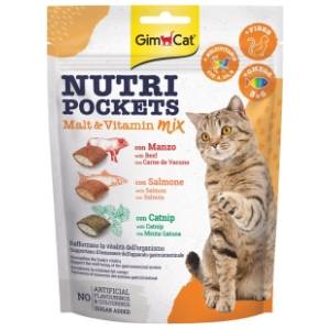 GIMCAT Nutri pockets poslastica za mačke malt & vitamin 150g