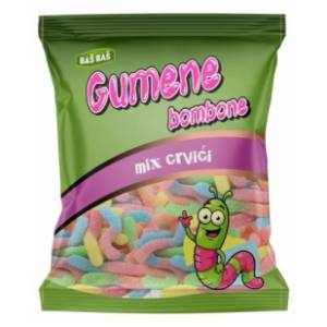 Gumene bombone BAŠ BAŠ Mix crvići 300g