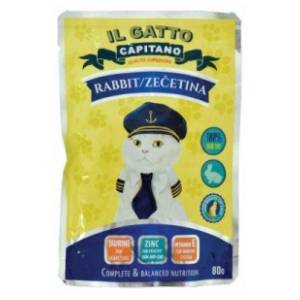 IL GATTO CAPITANO hrana za mačke zečetina 80g