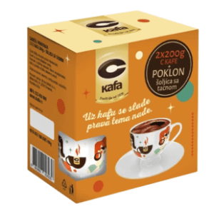 Kafa C 2x200g + poklon šoljica sa tacnom