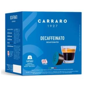Kapsule CARRARO Decaffeinato 16kom