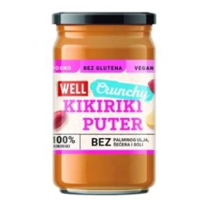 Kikiriki puter WELL Crunchy 500g