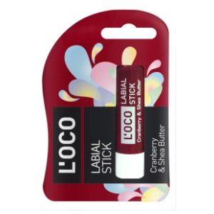 LOCO Cranberry & shea butter balzam za usne 5,1g