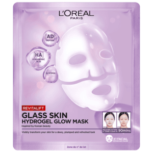 L'OREAL Revitalift glass skin maska za lice u maramici 1kom