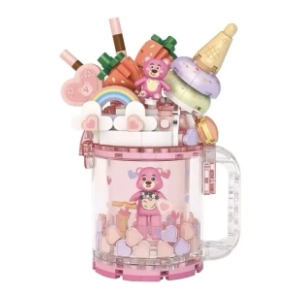 LOZ kocke Quicksand cup pink