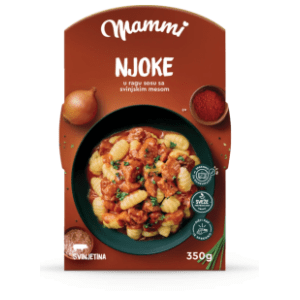 MAMMI Njoke u ragu sosu sa svinjskim mesom 350g