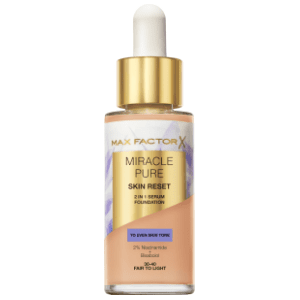 MAX FACTOR Miracle pure 2u1 tonirani serum 30-40 fair to light 30ml
