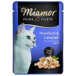 MIAMOR Feine filets hrana za mačke kalamari i tuna 100g