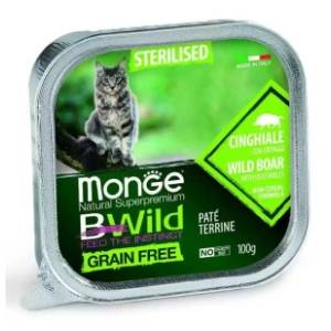 MONGE Bwild pašteta za sterilisane mačke divlja svinja 100g