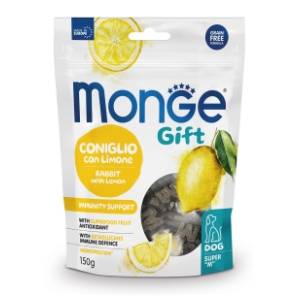 MONGE Gift immunity support poslastica zečetina i limun 150g