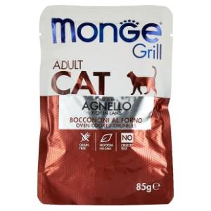 MONGE Grill sos za mačke jagnjetina 85g