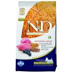 N&D Ancestral grain mini hrana za pse lamb & blueberry 2,5kg