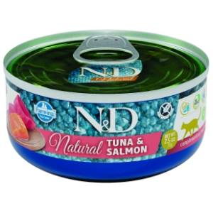 N&D Natural hrana za mačke tuna i losos 70g