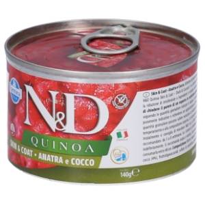 N&D Quinoa mini hrana za pse duck & coconut 140g